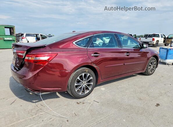 4T1BK1EB7JU269556 2018 TOYOTA AVALON Бордовый Задняя правая четверть