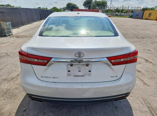4T1BK1EB8GU208337 2016 TOYOTA AVALON White Հետևի տեսք