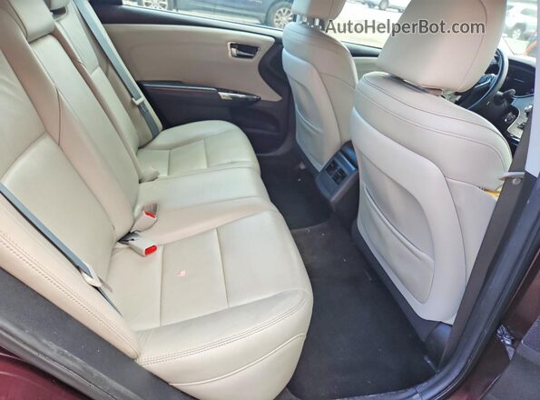 4T1BK1EB8GU216874 2016 TOYOTA AVALON Purple Vista de los asientos traseros