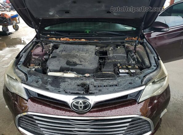 4T1BK1EB8HU259435 2017 TOYOTA AVALON Burgundy Rear interior view
