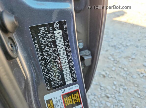 4T1BK1EB8JU282445 2018 TOYOTA AVALON Gray Vista de la etiqueta del VIN