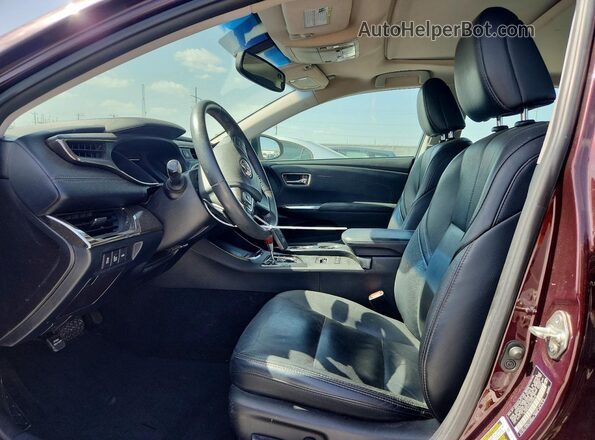 4T1BK1EB9GU236518 2016 TOYOTA AVALON Темно-бордовый Вид салона спереди