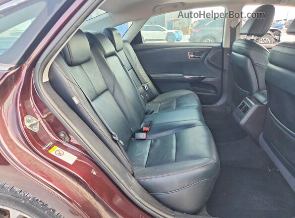 4T1BK1EB9GU236518 2016 TOYOTA AVALON Темно-бордовый Вид задних сидений
