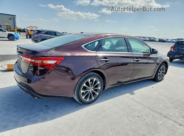 4T1BK1EB9GU236518 2016 TOYOTA AVALON Темно-бордовый Задняя правая четверть