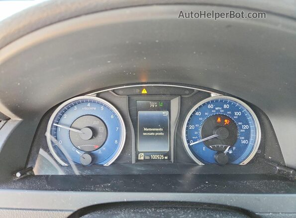 4T1BK1FK8GU575186 2016 TOYOTA CAMRY Серебряный Вид щитка приборов