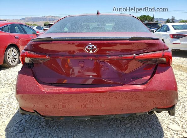 4T1BZ1FB0KU033293 2019 TOYOTA AVALON Красный Вид сзади
