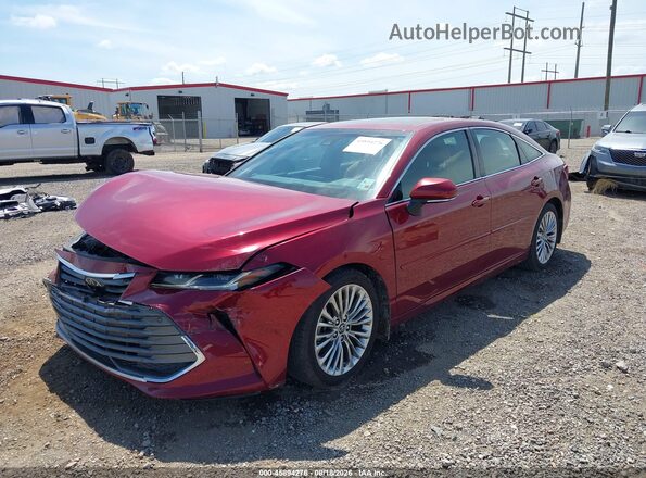 4T1BZ1FB7KU032108 2019 TOYOTA AVALON Red წინა მარცხენა ხედი სამი მეოთხედიდან