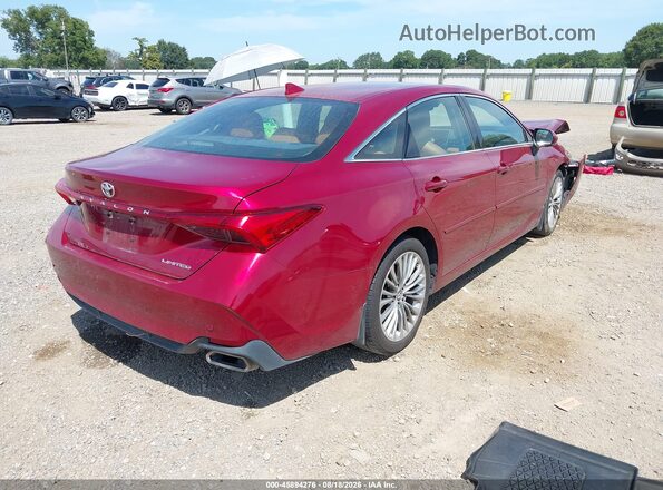 4T1BZ1FB7KU032108 2019 TOYOTA AVALON Red უკანა მარჯვენა
