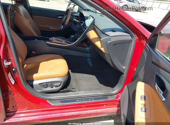4T1BZ1FB7KU032108 2019 TOYOTA AVALON Red წინა სალონის ხედი