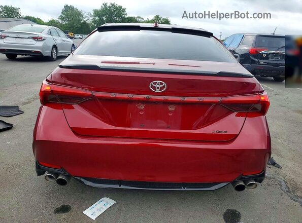 4T1BZ1FBXKU018087 2019 TOYOTA AVALON Красный Вид сзади