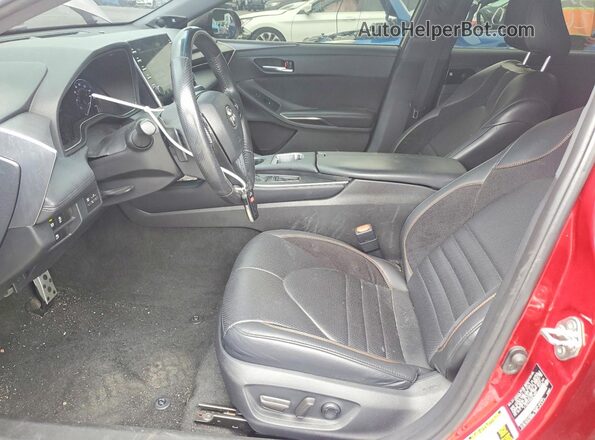 4T1BZ1FBXKU018087 2019 TOYOTA AVALON Красный Вид салона спереди