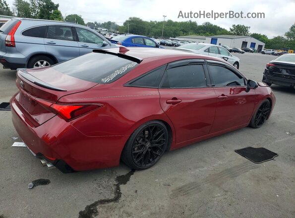 4T1BZ1FBXKU018087 2019 TOYOTA AVALON Красный Задняя правая четверть