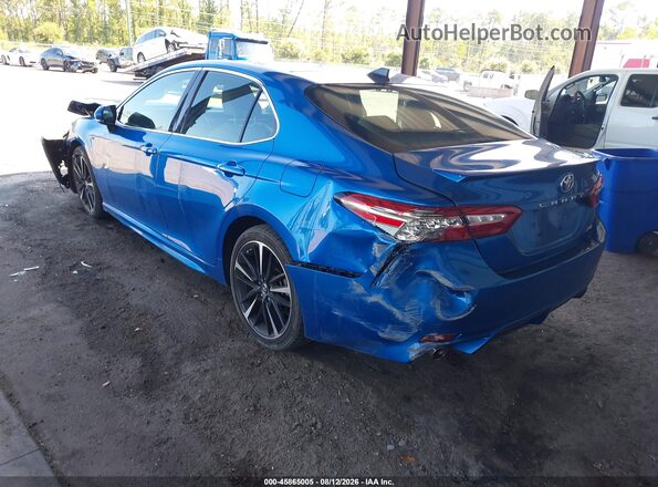4T1BZ1HK2KU024091 2019 TOYOTA CAMRY Blue Tył lewy