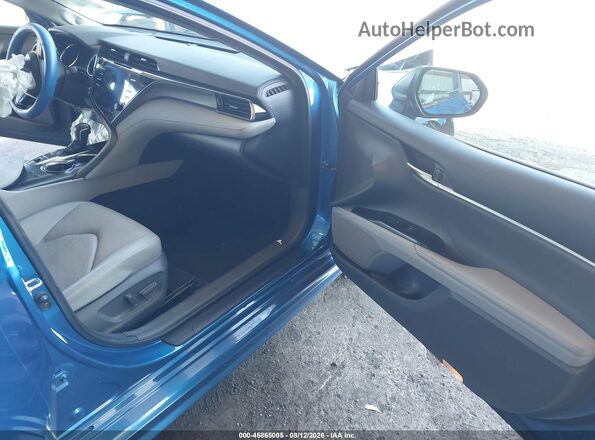 4T1BZ1HK2KU024091 2019 TOYOTA CAMRY Blue Widok wnętrza z przodu