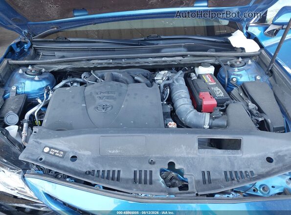 4T1BZ1HK2KU024091 2019 TOYOTA CAMRY Blue Widok z tyłu