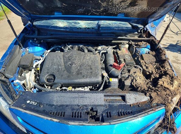 4T1BZ1HK4JU011132 2018 TOYOTA CAMRY Blue Widok wnętrza z tyłu