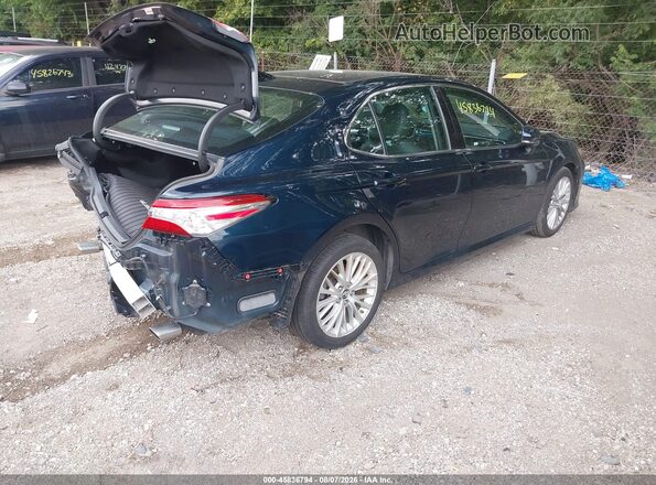 4T1BZ1HK4JU504244 2018 TOYOTA CAMRY Синий Задняя правая четверть