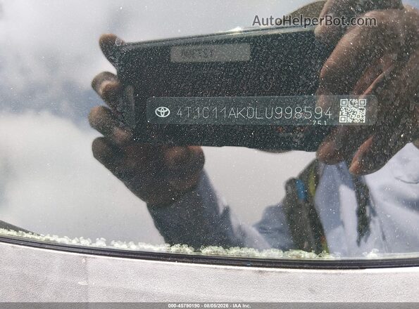 4T1C11AK0LU998594 2020 TOYOTA CAMRY Dark Blue Вид подкапотного пространства