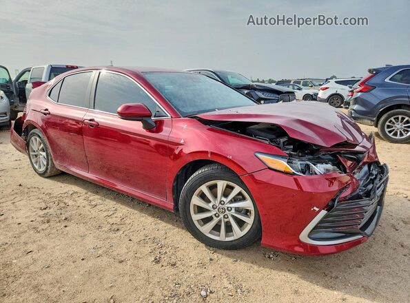 4T1C11AK6MU592367 2021 TOYOTA CAMRY Red Front right