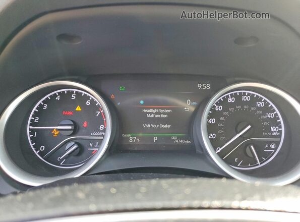 4T1C11BK6PU073211 2023 TOYOTA CAMRY Синий Вид щитка приборов