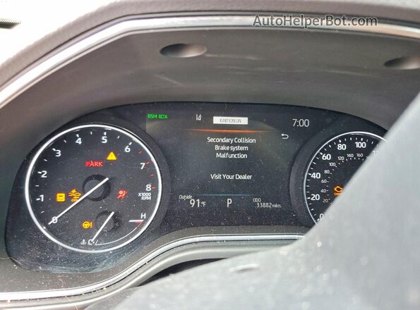 4T1CZ1FB3MU058115 2021 TOYOTA AVALON Black Widok zestawu wskaźników