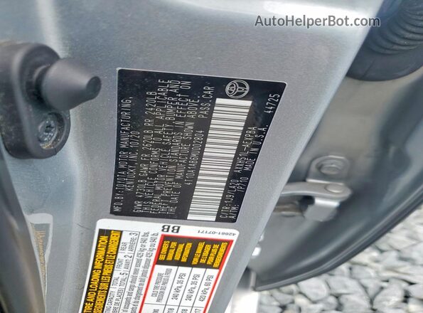 4T1DA1AB6MU002804 2021 TOYOTA AVALON Silver Vista del compartimento del motor
