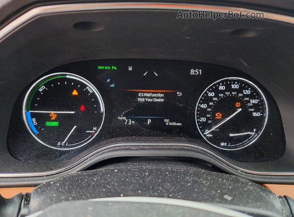 4T1DA1AB9NU013782 2022 TOYOTA AVALON Blue Vista del cuadro de instrumentos