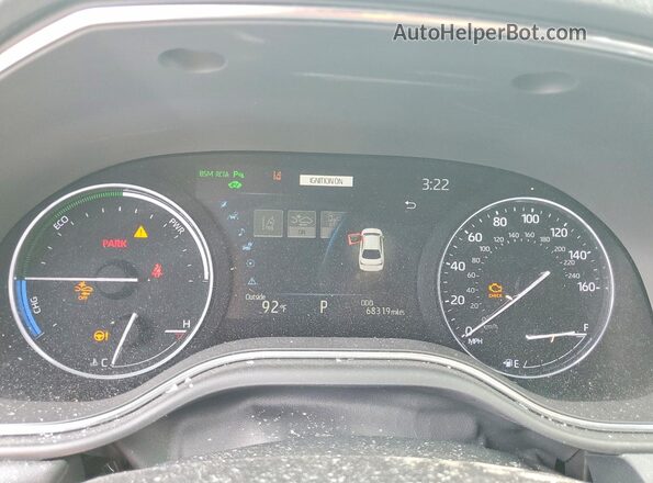 4T1DA1ABXMU004054 2021 TOYOTA AVALON Blue ხელსაწყოთა პანელის ხედი