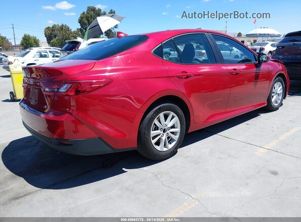 4T1DAACK0SU128120 2025 TOYOTA CAMRY Red Задня права чверть
