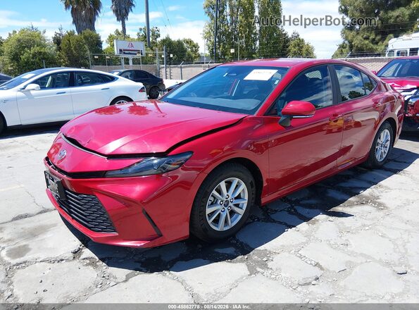 4T1DAACK0SU128120 2025 TOYOTA CAMRY Red Передня ліва чверть