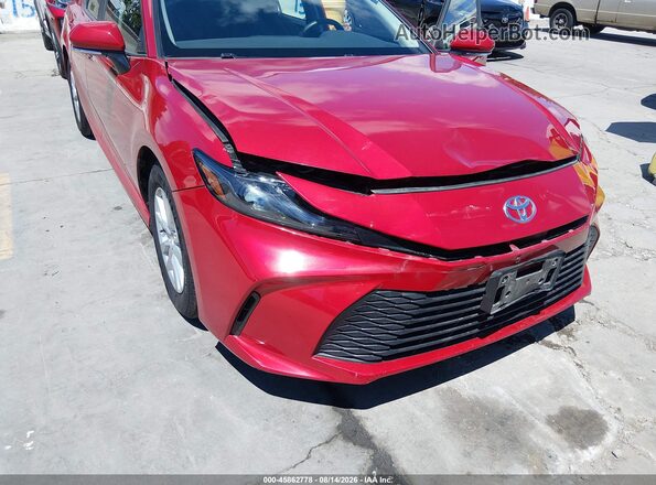 4T1DAACK0SU128120 2025 TOYOTA CAMRY Red Вид спереду