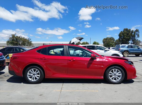 4T1DAACK0SU128120 2025 TOYOTA CAMRY Red Вид задньої частини салону
