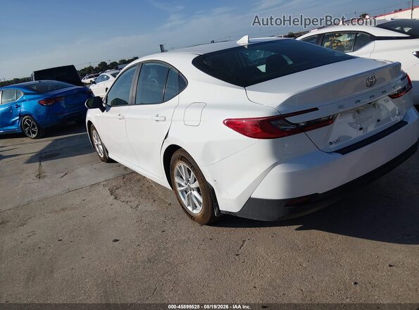 4T1DAACK0SU204063 2025 TOYOTA CAMRY White Trasero izquierdo