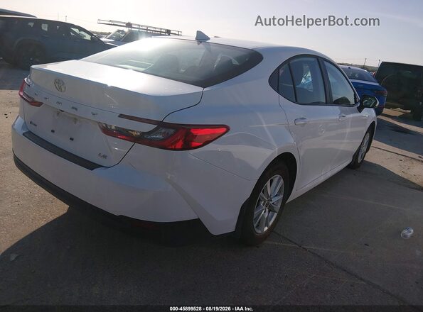 4T1DAACK0SU204063 2025 TOYOTA CAMRY White Trasero derecho