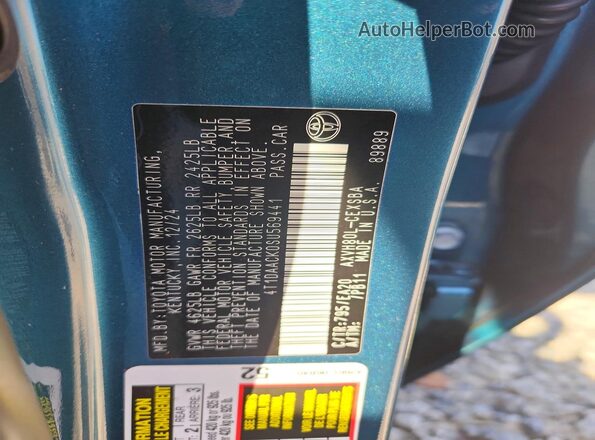 4T1DAACK0SU569441 2023 TOYOTA CAMRY Blue Engine compartment view