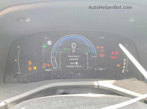 4T1DAACK0SU574770 2025 TOYOTA CAMRY Белый Вид щитка приборов