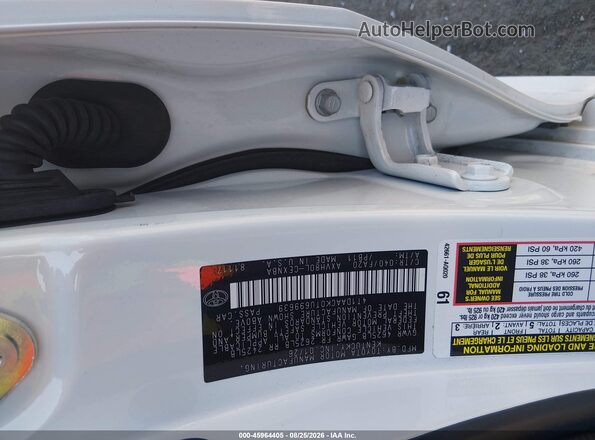 4T1DAACK0TU699639 2026 TOYOTA CAMRY White Vista del compartimento del motor
