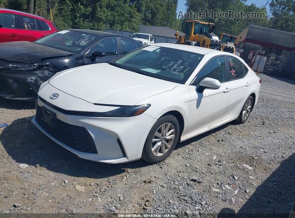 4T1DAACK1SU005362 2025 TOYOTA CAMRY Белый Передняя левая четверть