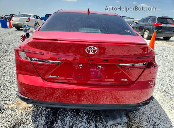 4T1DAACK1SU114159 2025 TOYOTA CAMRY Red Հետևի տեսք