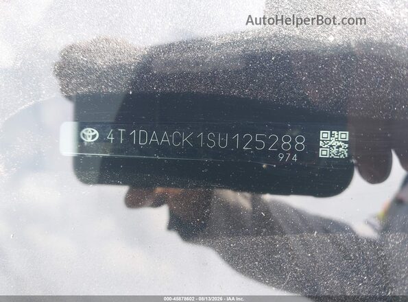 4T1DAACK1SU125288 2025 TOYOTA CAMRY Black Շարժիչի բաժամունքի տեսք
