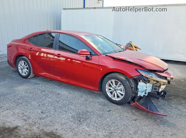 4T1DAACK1SU196376 2025 TOYOTA CAMRY Red Delantero derecho