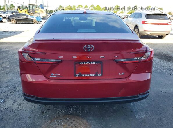 4T1DAACK1SU196376 2025 TOYOTA CAMRY Red Vista trasera
