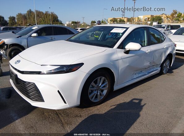 4T1DAACK1SU578858 2025 TOYOTA CAMRY White Առջևի ձախ երեք քառորդ տեսարան