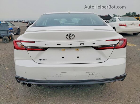 4T1DAACK1SU606643 2025 TOYOTA CAMRY Белый Вид сзади