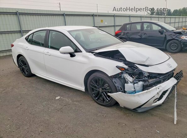 4T1DAACK1SU606643 2025 TOYOTA CAMRY Белый Передняя правая четверть