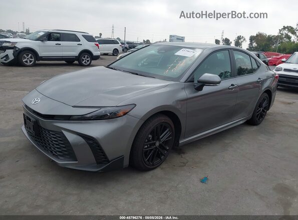 4T1DAACK1TU701317 2026 TOYOTA CAMRY Gray წინა მარცხენა ხედი სამი მეოთხედიდან
