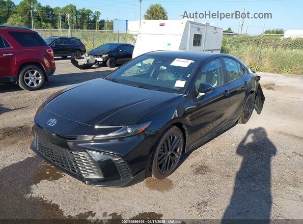 4T1DAACK1TU770041 2026 TOYOTA CAMRY Black წინა მარცხენა ხედი სამი მეოთხედიდან