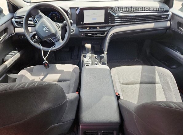 4T1DAACK2SU010120 2025 TOYOTA CAMRY Black Առջևի վահանակի տեսք