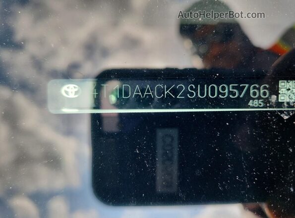 4T1DAACK2SU095766 2025 TOYOTA CAMRY Белый Вид наклейки с VIN-кодом