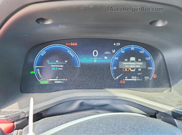 4T1DAACK2SU151818 2025 TOYOTA CAMRY White Вид щитка приладів